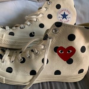 Converse X CDG Chuck 70 Hi Polk a dot